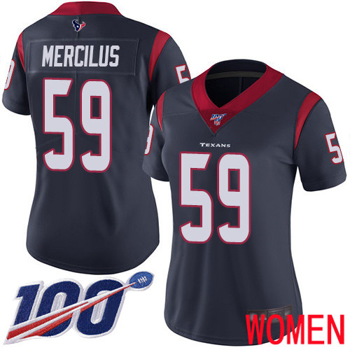 Houston Texans Limited Navy Blue Women Whitney Mercilus Home Jersey NFL Football #59 100th Season Vapor Untouchable->houston texans->NFL Jersey